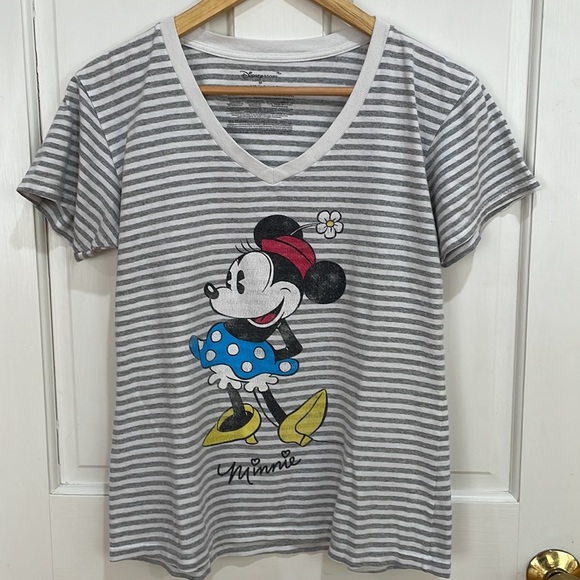 Disney Store | Minnie Mouse V-Neck T-Shirt; Size M - Picture 8 of 8